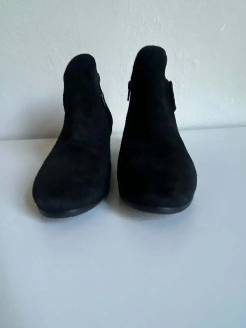Jack Rogers Peyton Black Suede Ankle Booties